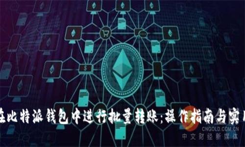 如何在比特派钱包中进行批量转账:操作指南与实用技巧