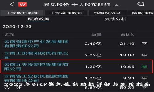 2023年BitP钱包最新功能详解与使用指南