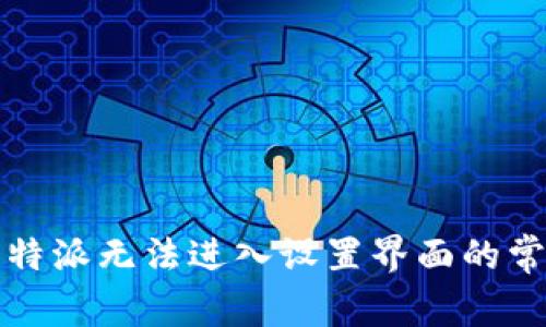 解决比特派无法进入设置界面的常见问题