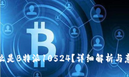 什么是B特派10524？详细解析与意义