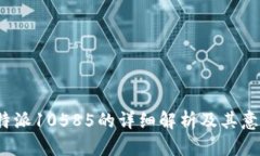 b特派10585的详细解析及其